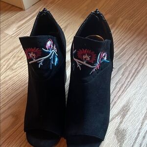 Carlos by Carlos Desantis ankle open toe boot